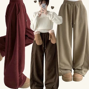 디셈버 2기장 골덴 코듀로이 사이드 핀턱 밑단 스트링 밴딩 벌룬 와이드 조거 트레이닝 기모 팬츠 바지 남녀공용 키작녀 키큰녀 빅사이즈